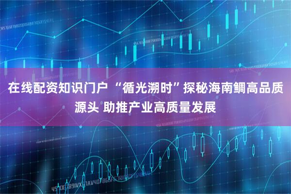在线配资知识门户 “循光溯时”探秘海南鲷高品质源头 助推产业高质量发展